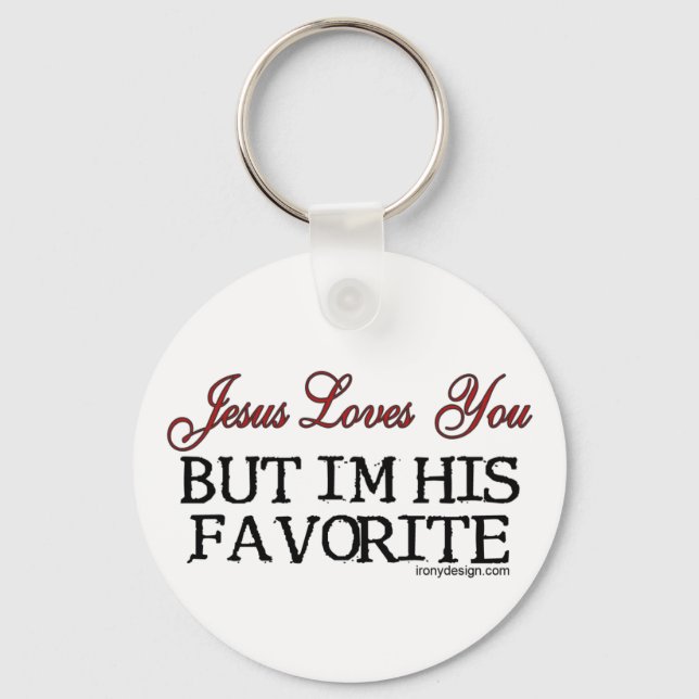 Jesus Loves You Favorite Keychain (Front)