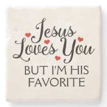 Jesus Loves You Favorite Stone Coaster