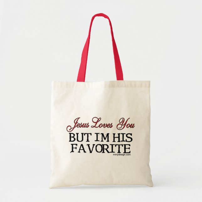 Jesus Loves You Favorite Tote Bag (Front)