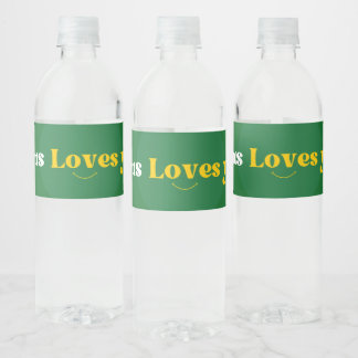 Jesus Loves You for Church / Charity  Water Bottle Label