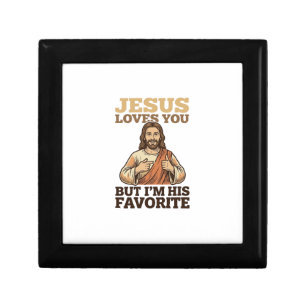 Jesus Loves You Funny Vintage Faith Shirt Design_1 Gift Box