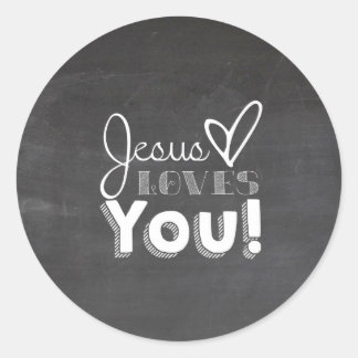 Jesus Loves You Gift Classic Round Sticker
