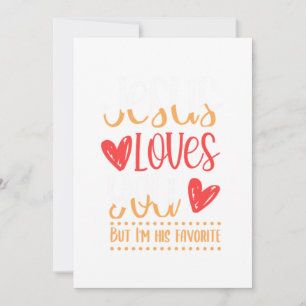 Jesus Loves You God Religion Church Catholic Gift Invitation