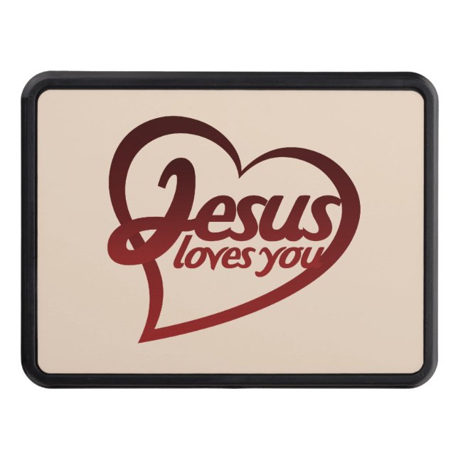Jesus Loves you Hitch Cover (Front)