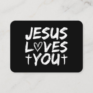 Jesus Loves You I Jesus Business Card