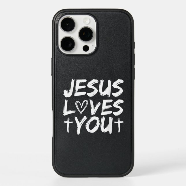 Jesus Loves You I Jesus  Otterbox iPhone Case (Back)