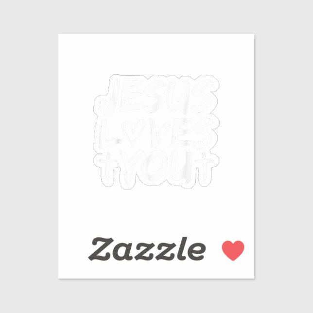 Jesus Loves You I Jesus Sticker (Sheet)