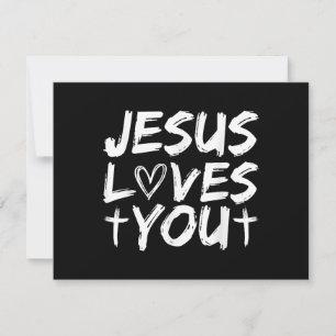 Jesus Loves You I Jesus Thank You Card