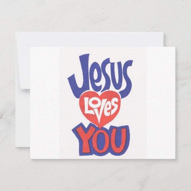 JESUS-LOVES-YOU Invitation (Front)
