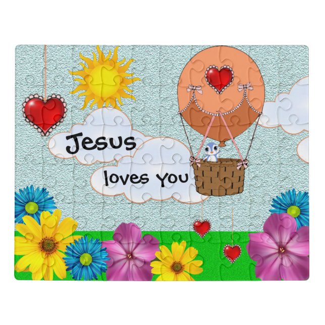 Jesus loves you jigsaw puzzle (Puzzle Horizontal)