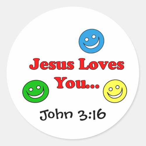Jesus Loves You _ John 316 Sticker