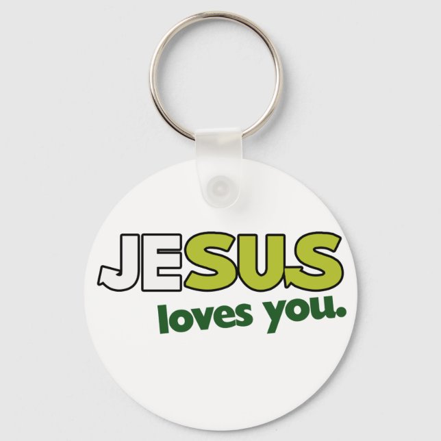 Jesus Loves you Keychain (Front)