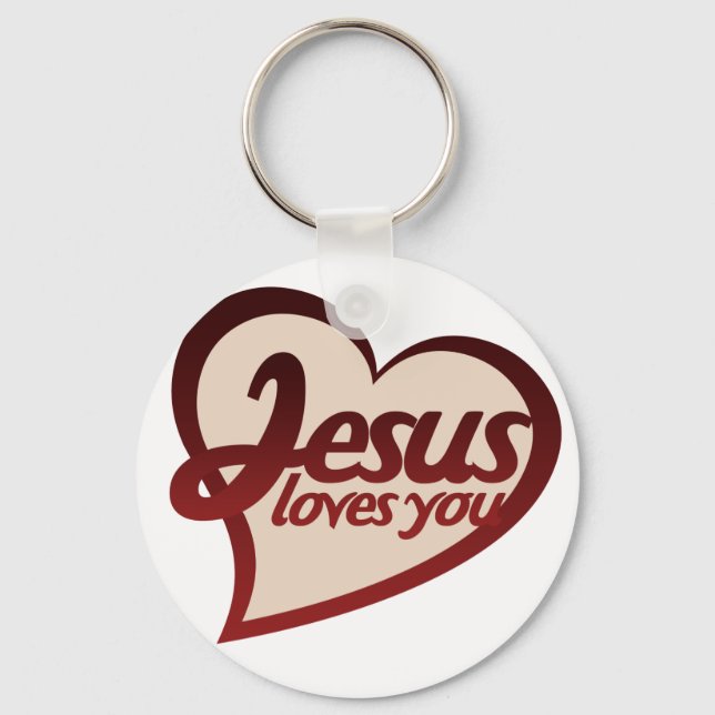 Jesus Loves you Keychain (Front)