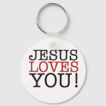 Jesus Loves You! Keychain at Zazzle