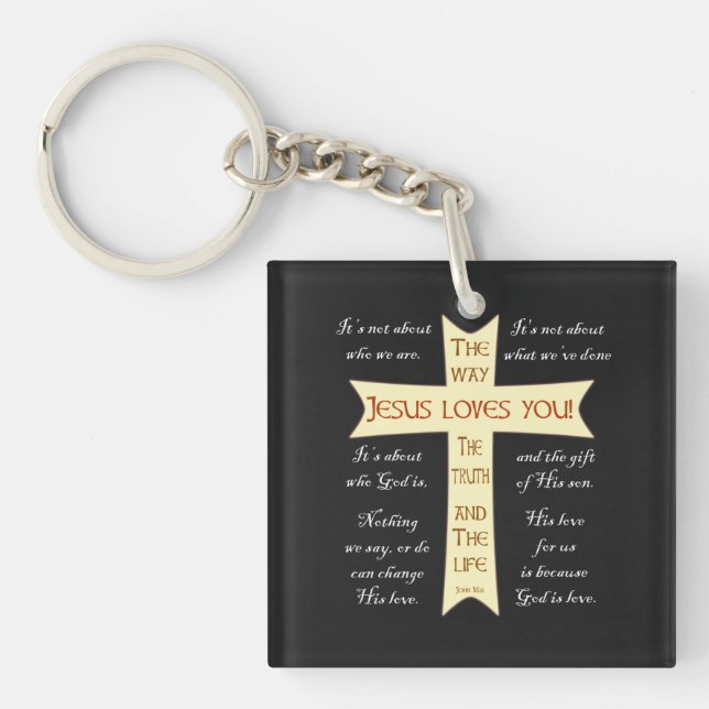 Jesus Loves You Keychain (Front)