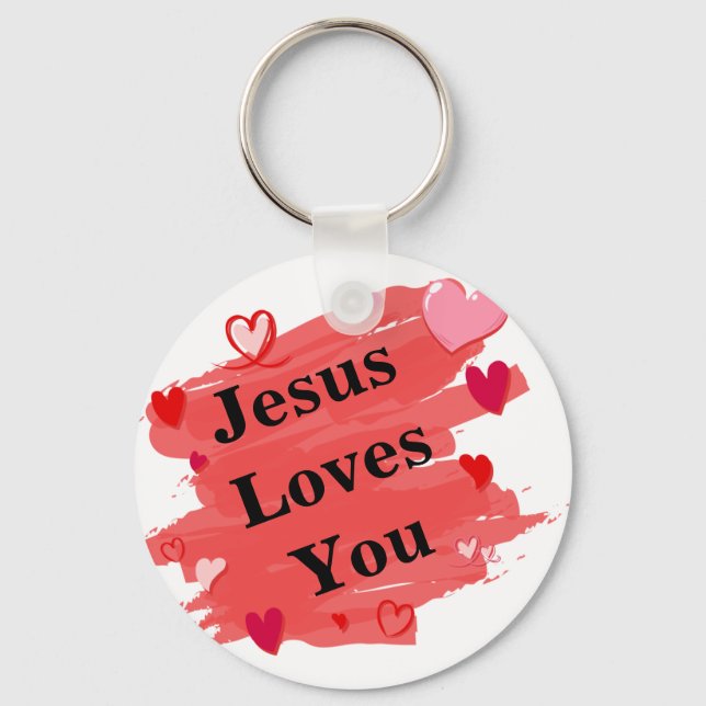 Jesus Loves You Keychain (Front)