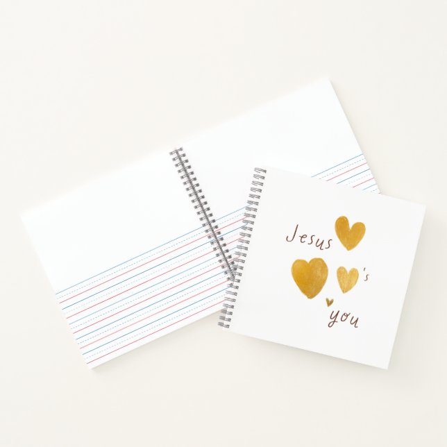 Jesus loves you. Kids prayer journal sketchbook (Inside)