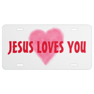 JESUS LOVES YOU License Plate