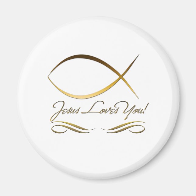 Jesus Loves You Magnet (Front)