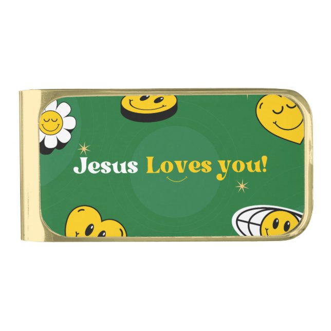 Jesus Loves You Money Clip (Front)