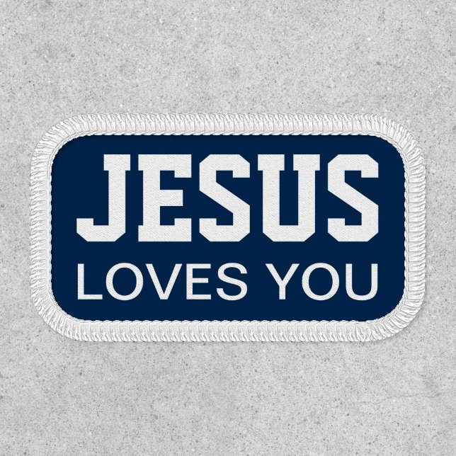 Jesus Loves You Motivational Patch (Front)
