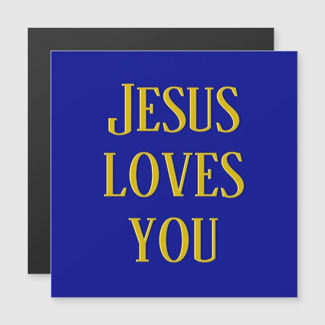 Jesus loves you | Navy blue and gold (Front/Back)