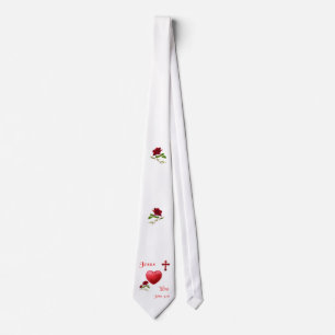 jesus loves you neck tie