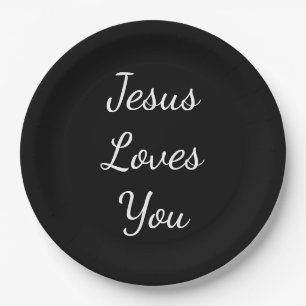 Jesus Loves You Paper Plates