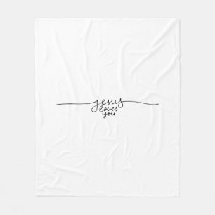 Jesus Loves You Plush Blanket
