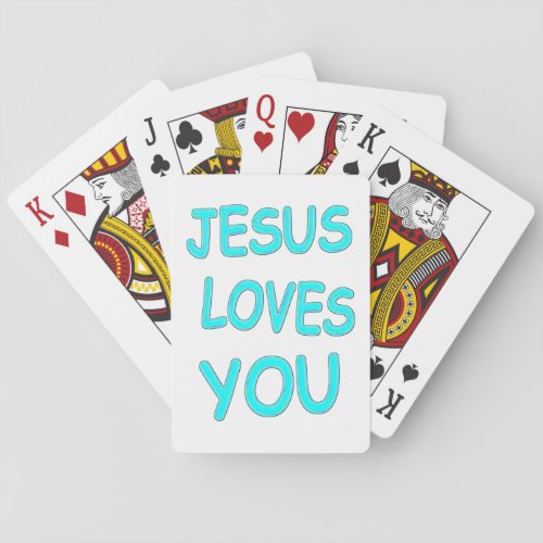 Jesus Loves You Poker Cards