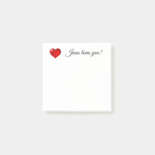 Jesus loves you! post-it notes