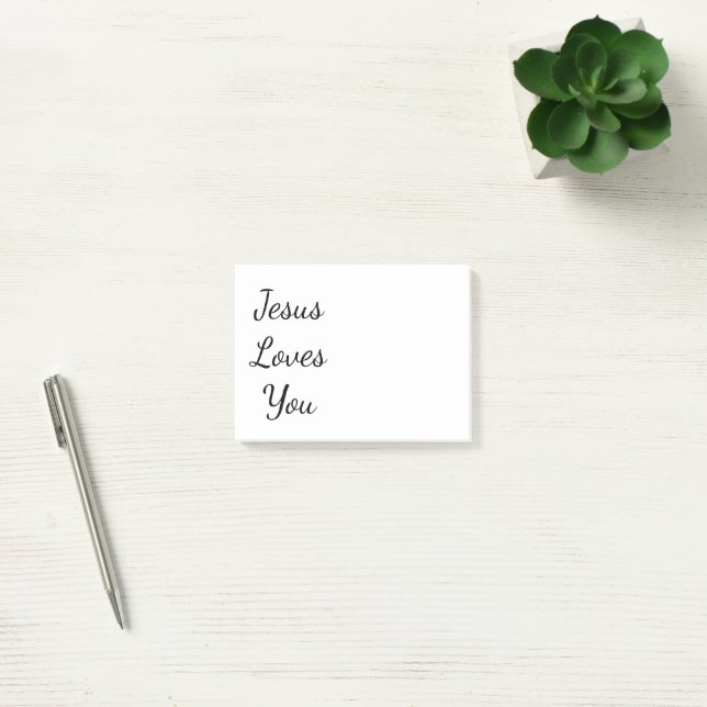 Jesus Loves You Post-it Notes (Office)