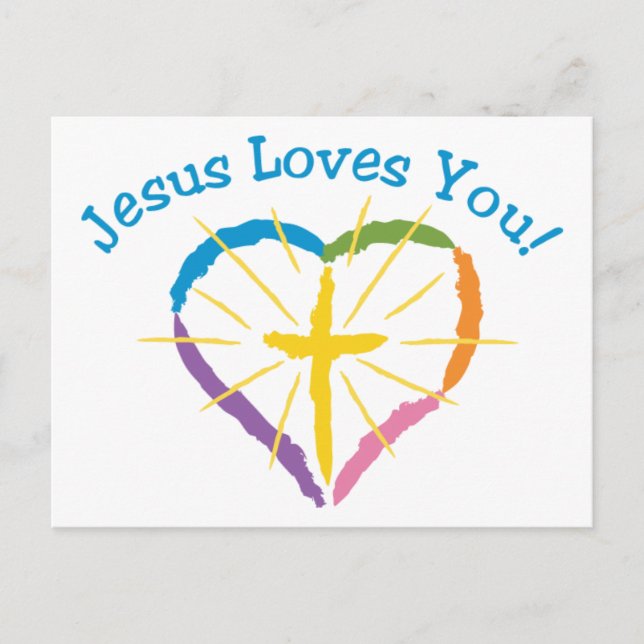 Jesus Loves You Postcard (Front)