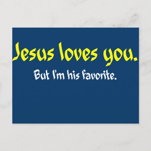 Jesus Loves You Postcard