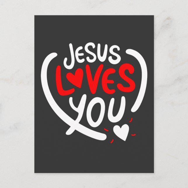 Jesus Loves You Postcard (Front)