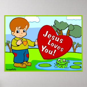 Jesus Loves You! Poster
