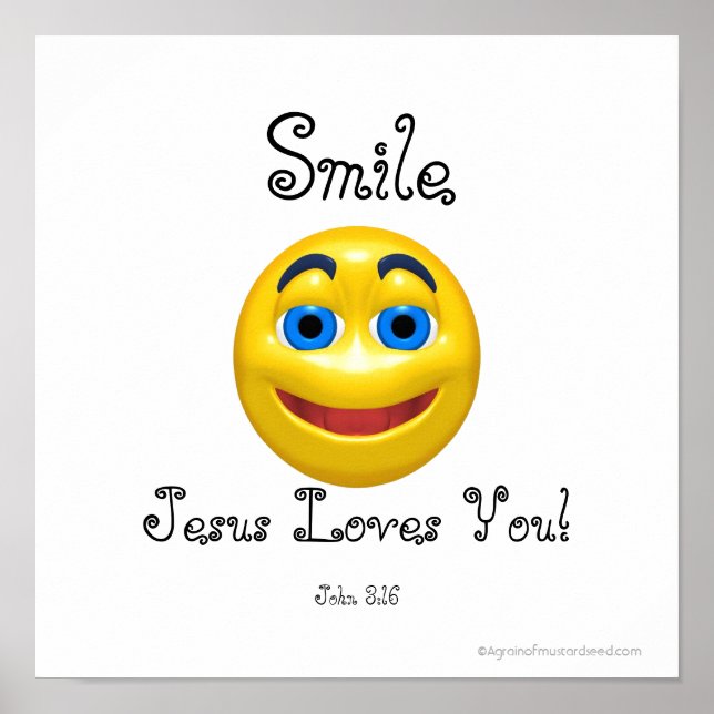 Jesus Loves You Poster (Front)