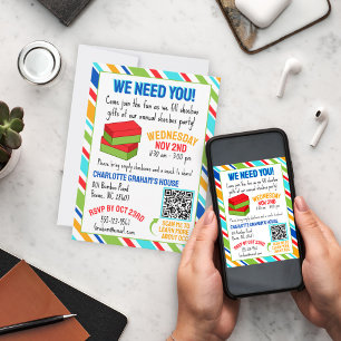 Jesus Loves You - Shoebox Party Invite