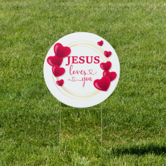 Jesus loves you sign