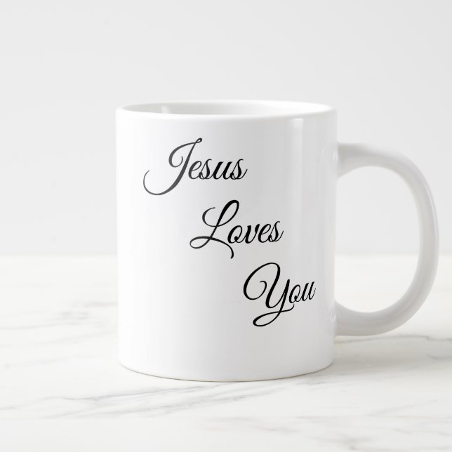 Jesus Loves You Specialty Coffee Mug (Right)