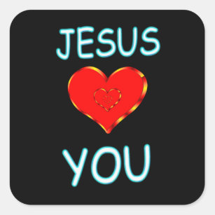 You Are Loved Jesus Stickers