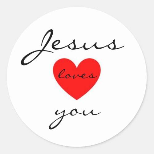 Jesus Loves You Sticker