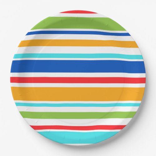 Jesus Loves You Stripes Paper Plates