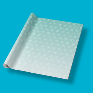 Jesus loves you!   teal green ombre wrapping paper
