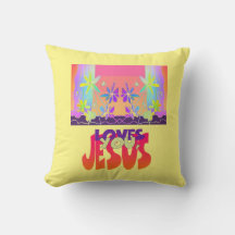 Jesus Loves You Throw Pillow