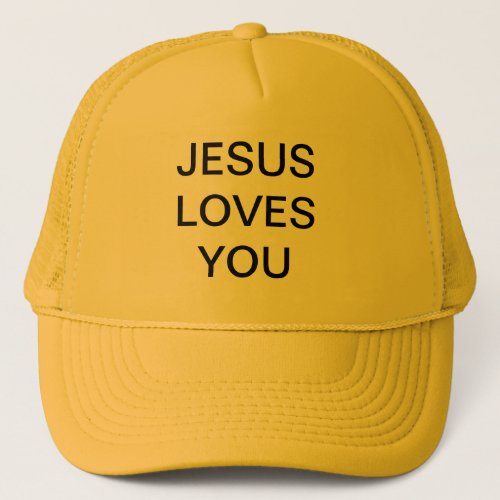 JESUS LOVES YOU TRUCKER HAT
