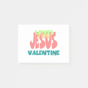 JESUS LOVES YOU, VALENTINE POST-IT NOTES