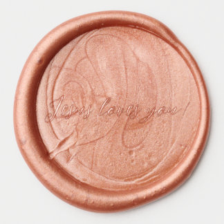 Jesus Loves You Wax Seal Sticker