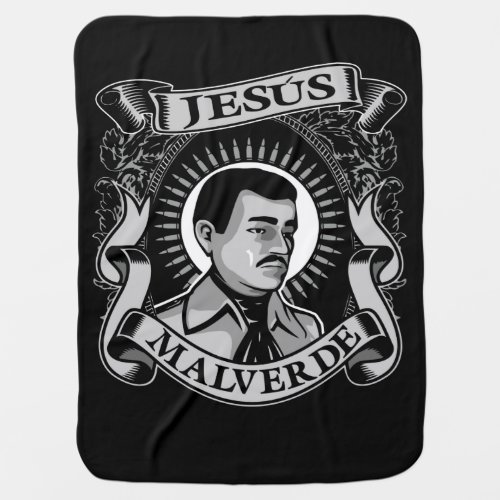 Jesus Malverde Gift Mexican Hero Jesus Malverde Baby Blanket