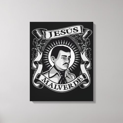 Jesus Malverde Gift Mexican Hero Jesus Malverde Canvas Print